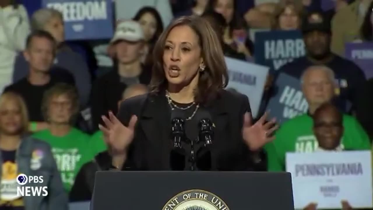 VP Harris Fearmongers And Claims Trump Will Use Military To Put Dems Into Camps