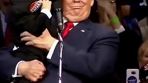 Moment about cute kids WITH PRESIDENT DONALD J. TRUMP.
