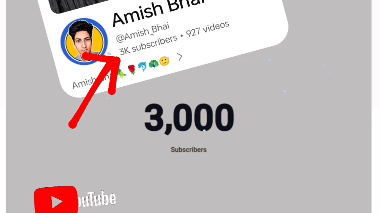 3k subscribe complete on YouTube