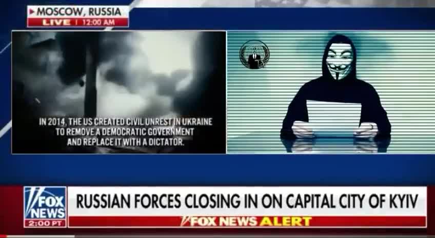 ANONYMOUS gives warning to mainstream media