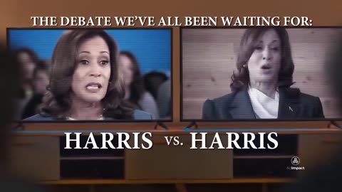 New Ad going up in swing states. Kamala Harris debating herself.