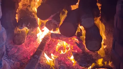 Bonfire for heating sauna