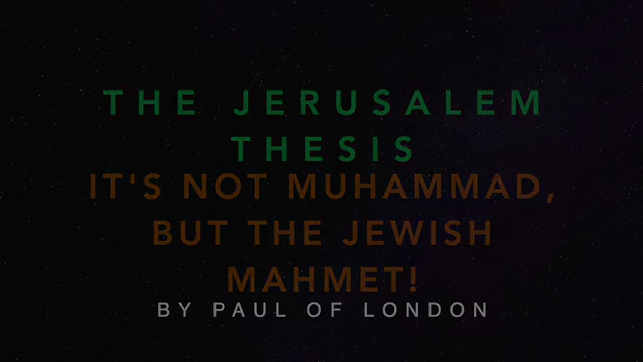 72 The Muslim's Muhammad, is really the Jewish Machmad!