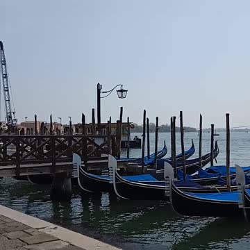 Gondola the expensive boat riding in Venice Italy