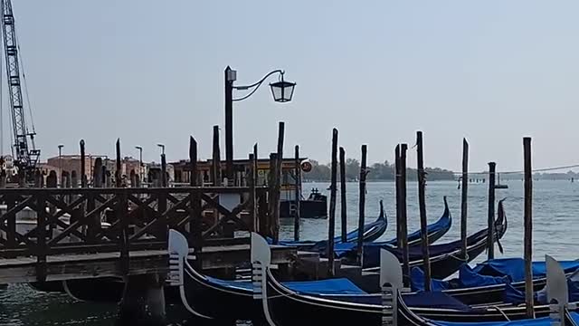 Gondola the expensive boat riding in Venice Italy