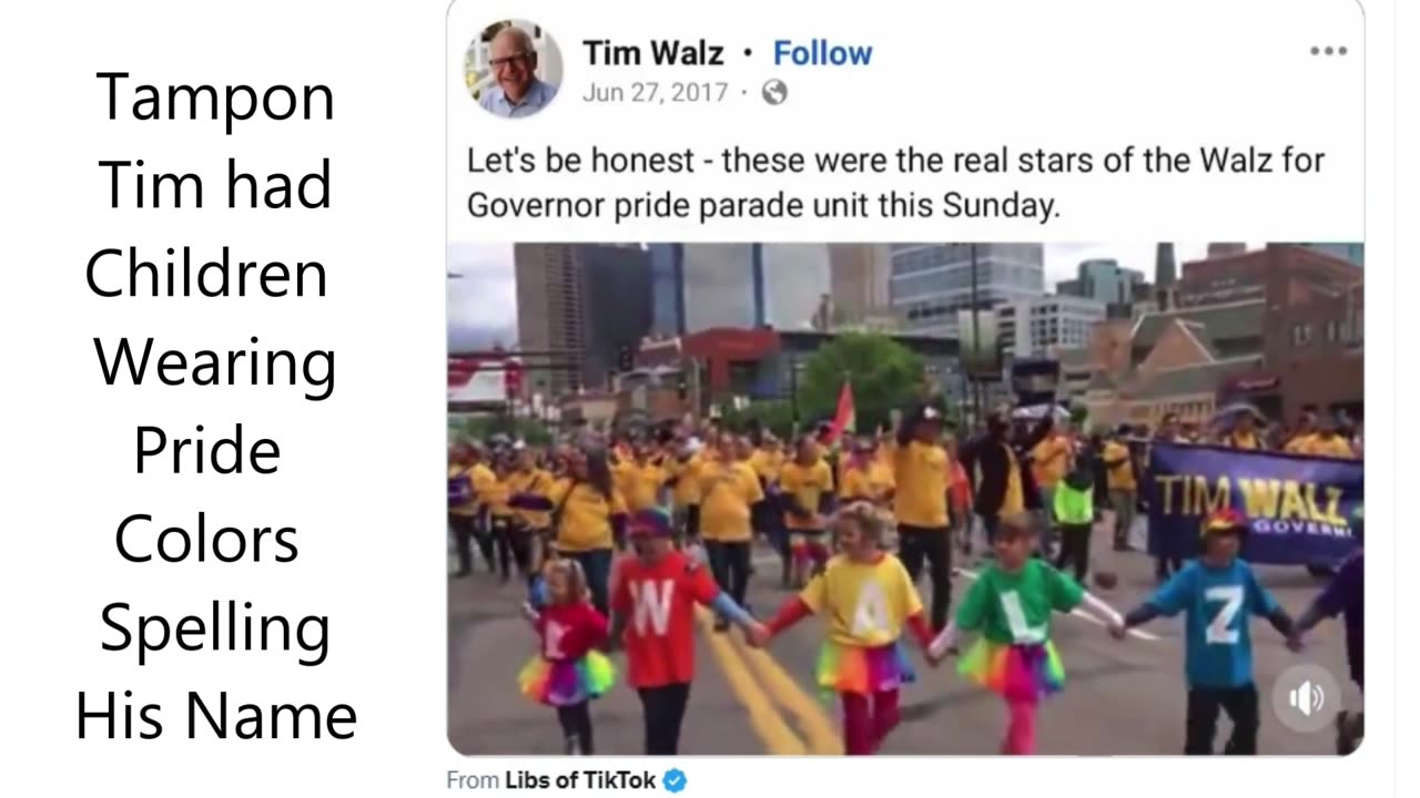 Tim Walz and Kamala are Indoctrinating Children in Public