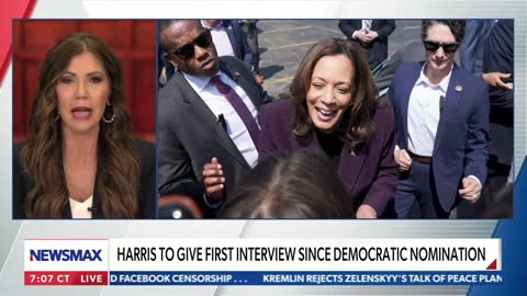Kamala needs a man just to prop her up for an interview