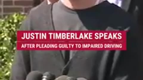 Justin Timberlake speaks outside courthouse after pleading guilty to impaired dr