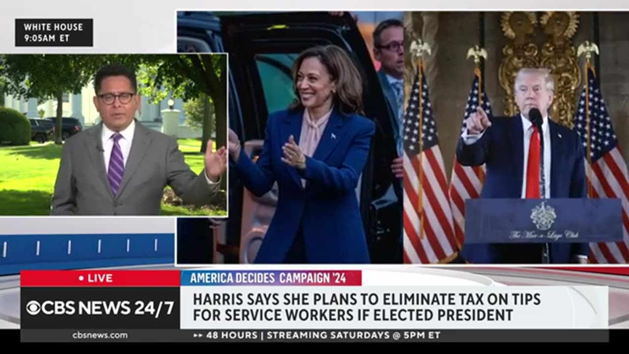 New poll shows Kamala Harris with leads over Trump in Michigan, Pennsylvania and