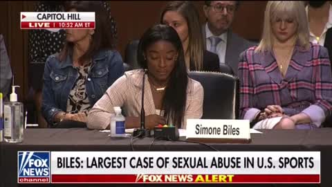 Simone Biles testifies about abuse from team doctor and how the FBI has help cover it up