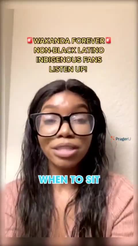 Anti White tik tok about Black panther movie