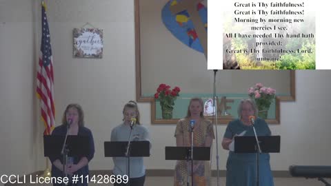 Moose Creek Baptist Church Sing “Great is Thy Faithfulness” During Service 8-7-22