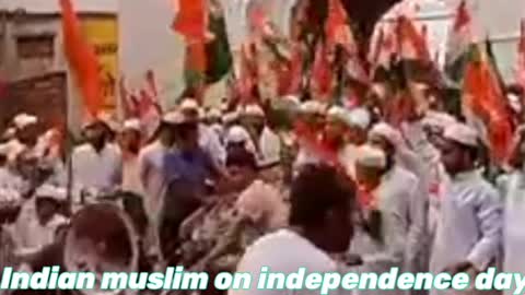 Indian muslim on independence day