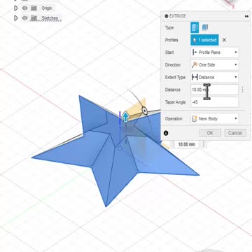 Fusion360: Create a Star