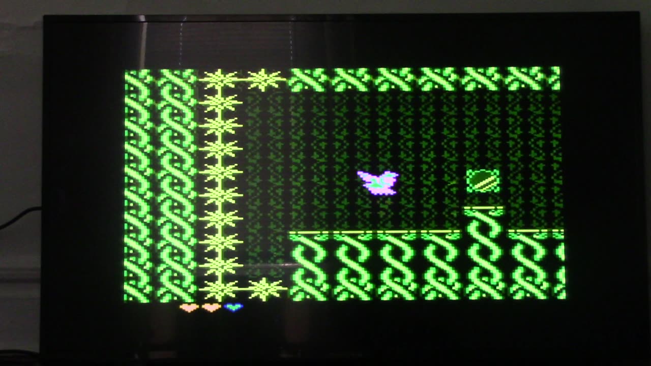 i'm playing harph's curse 7800 indie game homebrew on atari vcs 800