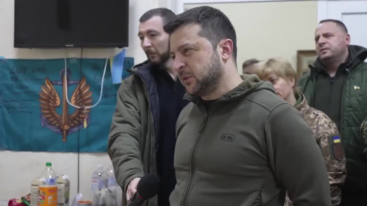 Ukrainian President Zelensky Visits Injured Ukrainian Soldiers