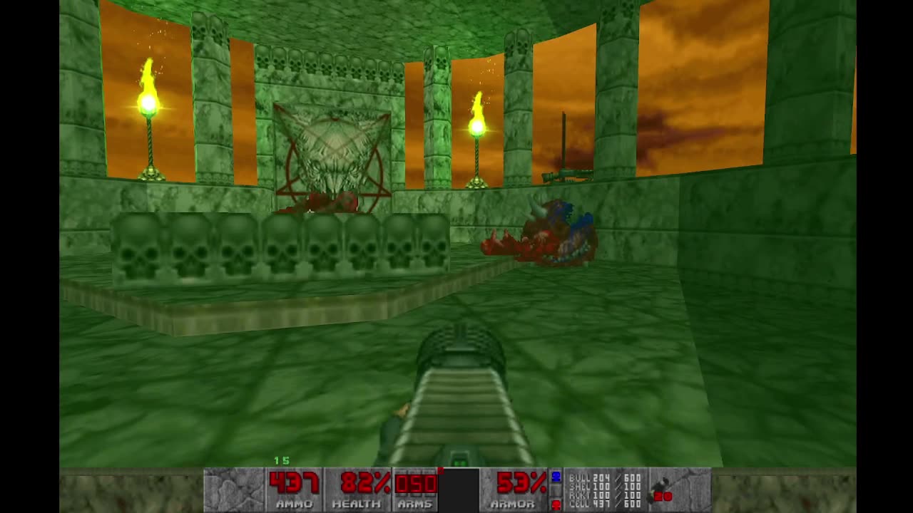 Brutal Doom - Thy Flesh Consumed - Ultra Violence - And Hell Followed (E4M7) - 100% completion
