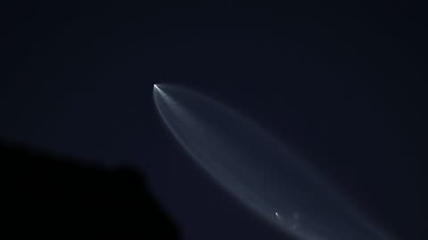SpaceX Falcon 9 over San Diego California