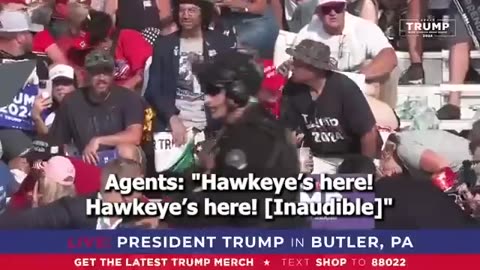 Crowd shouts "USA! USA!" after apparent assassination attempt on Trump