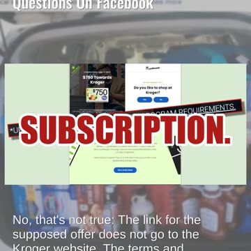 Fact Check: Users Can NOT Get $750 Kroger Gift Card By Answering Questions On Facebook