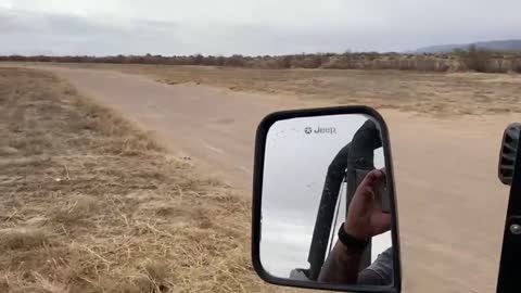 Border Wall in the Hudspeth Desert