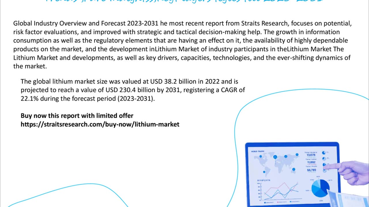 Lithium Market market Report, Market Size, Share, Trends, Analysis By Forecast Period