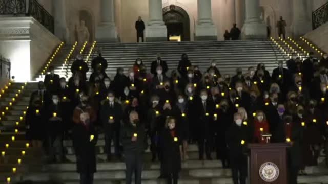 January 6th "candlelight vigil" outside the U.S. Capitol.