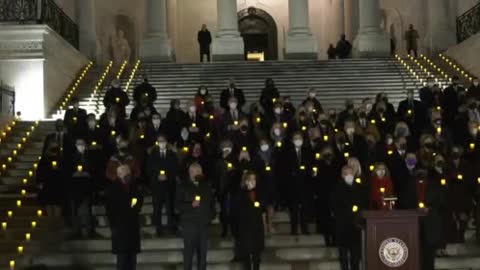 January 6th "candlelight vigil" outside the U.S. Capitol.