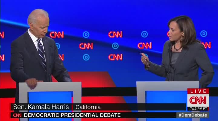 Dem debates: Gillibrand and Harris pounce on Biden