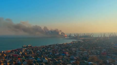 Ukraine war - Russian landing ship hit by Ukrainian missile in Berdyansk, russia ukraine war news