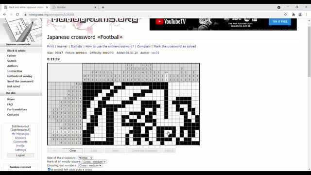 Nonograms - Football