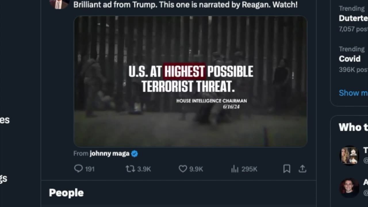 New Trump Campaign Ad Featuring Reagan Narration