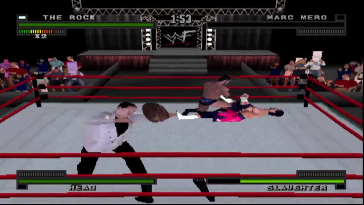 WWF Attitude PS1: War match #11