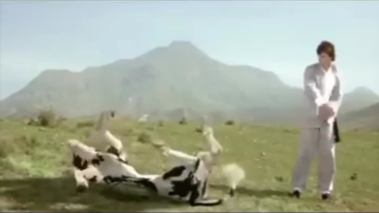 Cow and man fight funny video 😅