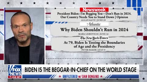 Dan Bongino blasts Biden for being the "Beggar in Chief"