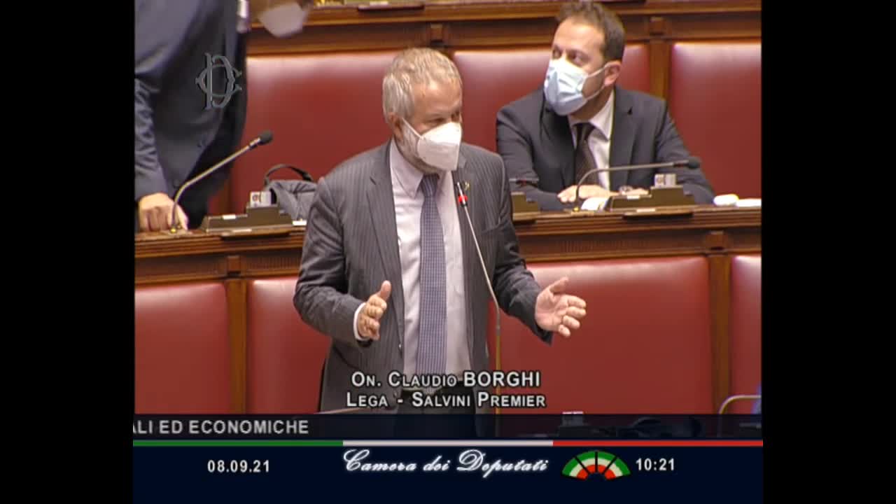 🔴 Intervento in Aula dell'On. Claudio Borghi del 08/09/2021 (decreto "Green Pass").