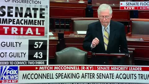 McConnell turns completely against DJT in a fiery speech