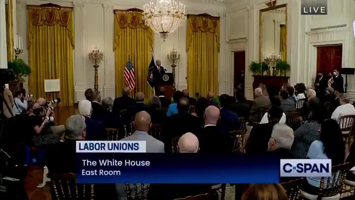 Biden: "I‘m supposed to stop and walk out of the room here."