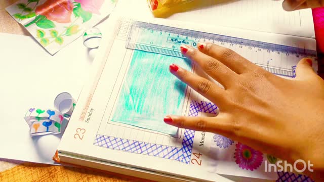 Diy Blue Journal Making /How to Make A Blue Journal