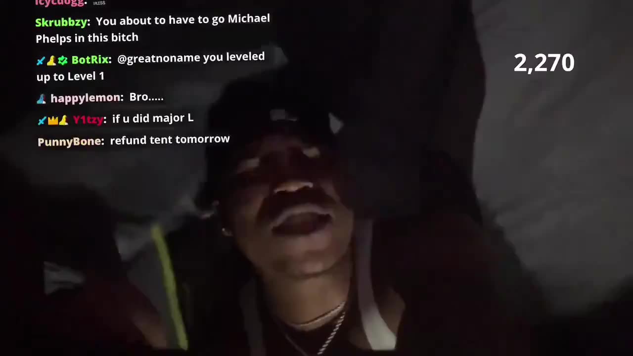 Kick Streamer MikeSmallsJR was Streaming from a Tent on a Beach during Hurricane Helene