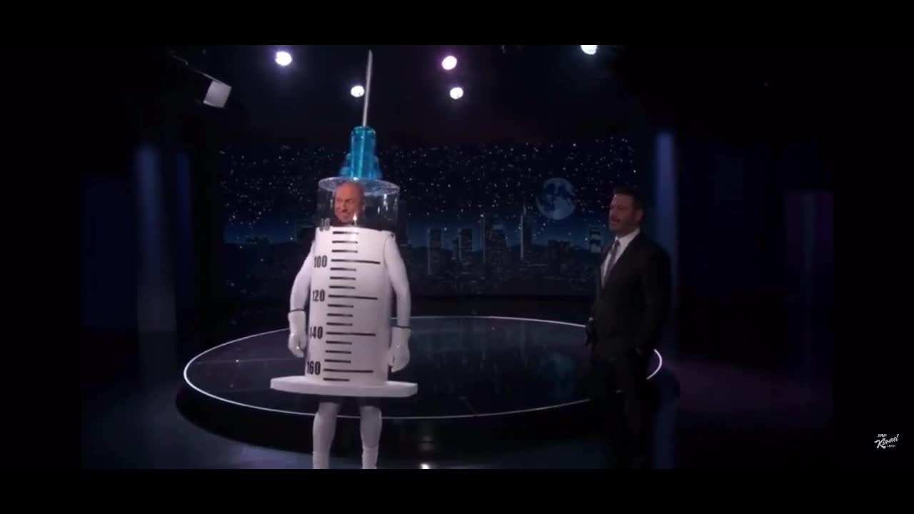 QAnon Gives Vaccine Warning on Jimmy Kimmel Live