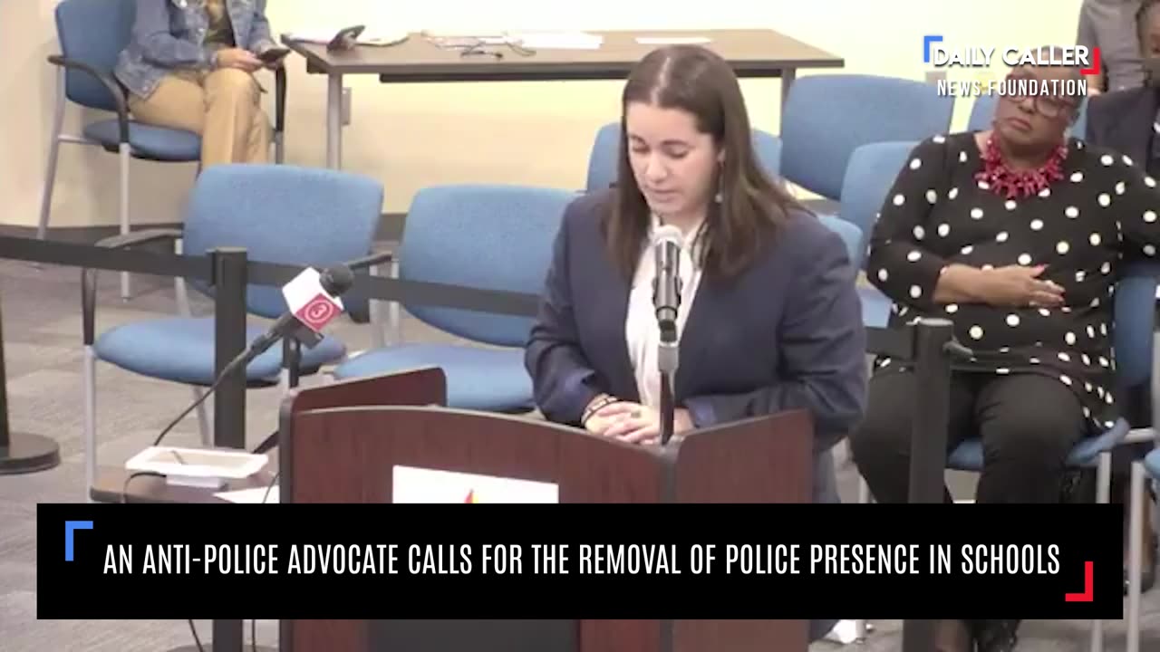 An Anti-Police Advocate Calls For The Removal Of Police Presence In Schools