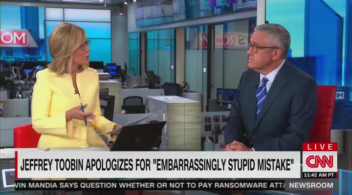 Jeffrey Toobin Back On CNN Since Zoom Call Masturbation Incident