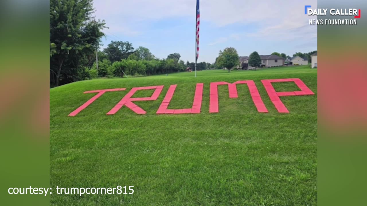 Karen Gets Angry About Trump Sign