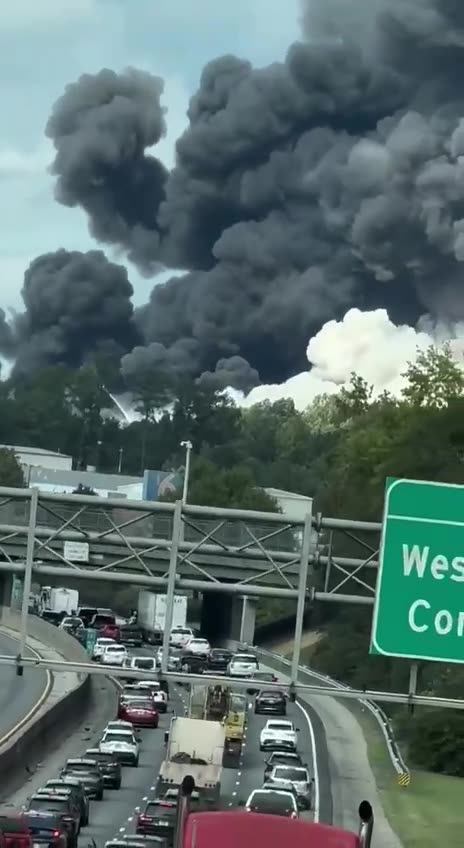 Evacuations underway after fire rages at chemical plant in Conyers, Georgia