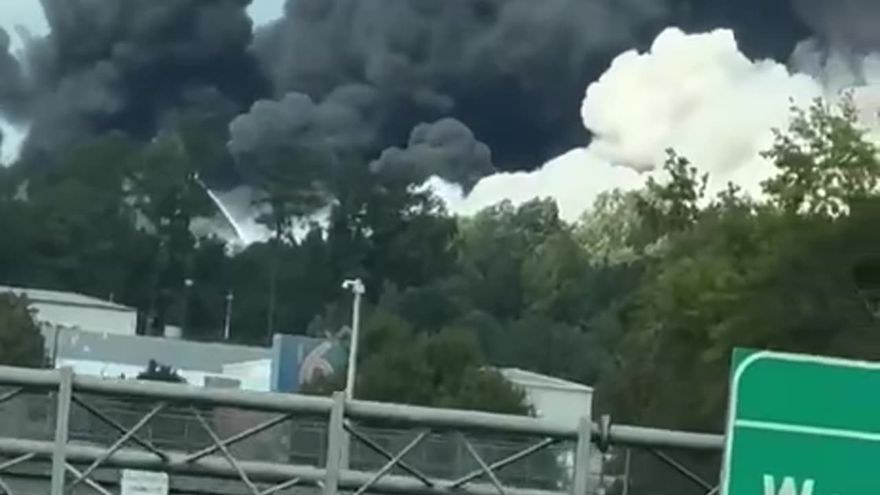 Evacuations underway after fire rages at chemical plant in Conyers, Georgia