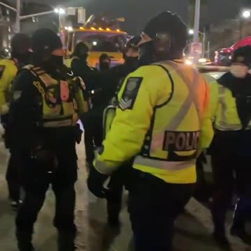 The police try to "RAID AND BLOCKADE" But they are pushed back by The People. Check