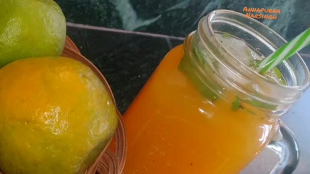 Orange Punch Recipe. Orange Juice. Fireless Recipe For Kids. Healthy Fresh Fruits Drink For Kids.