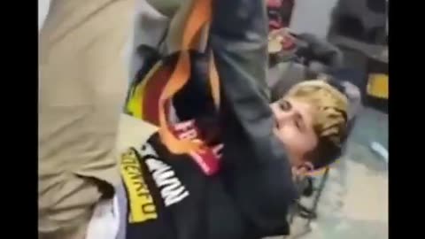 Kid Kicks Old Woman & Pays The Price