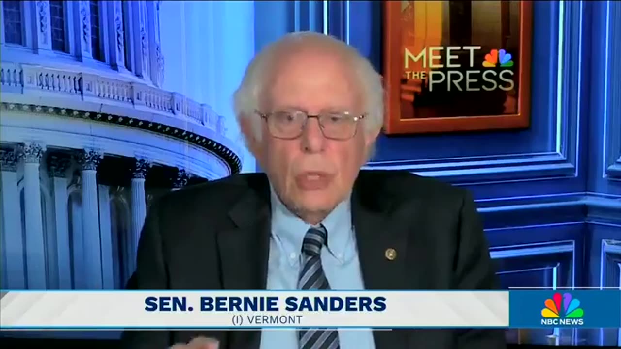 Bernie Sanders admits Kamala is "doing what she thinks is right in order to win the election."